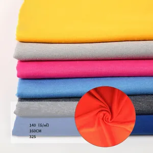 Трикотажная Толстовка из полиэстера, подкладка для одежды из полиэфирной ткани, 100% рубашка из полиэстера, легкая настраиваемая рельефная ткань 160 см