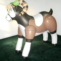 Jouet gonflable en PVC de chèvre mignonne de haute qualité, style dessin animé