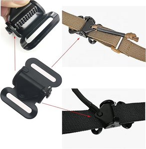 Hebilla de Leva Metálica <span class=keywords><strong>para</strong></span> Caza, Correa Táctica de Liberación Rápida, Hebilla de Leva con Resorte <span class=keywords><strong>para</strong></span> Ajustar Cinturones y Correas de Mochila - Product Image 5