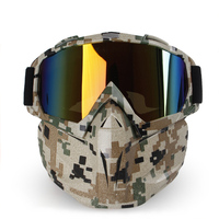 OBAOLAY H022 Lunettes de moto tout-terrain VTT Motocross Lunettes de soleil polarisées Cadre en TPU Coupe-vent Anti-poussière Anti-impact