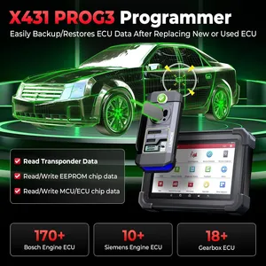 LAUNCH X431 <span class=keywords><strong>IMMO</strong></span> PLUS Scanner de diagnostic automobile OBD2 avec X-PROG3 et DBScar VII pour la programmation de clés et le codage ECU, outils de diagnostic automobile pour toutes les voitures - Product Image 3