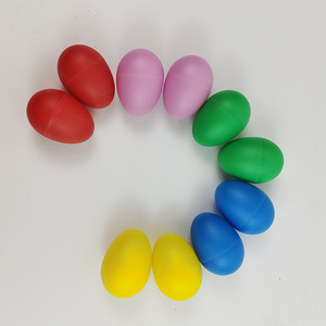 Huevos de arena de plástico, instrumentos musicales para niños, juguete de percusión Orff colorido para educación musical en guardería, de 2 a 6 años - Product Image 1