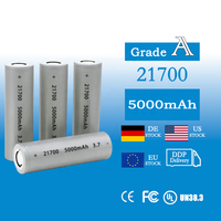 Batterie Li-ion rechargeable haute capacité 21700 5000mAh 3.7V pour outils électriques, stockage d'énergie, éclairage LED 18350 16650 14650