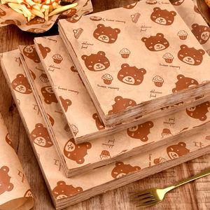 Best-Selling Greaseproof Paper for Cross-Border Christmas for Packaging Burgers Bread Fried Chicken Oil-Absorbing <b>Tray</b> Paper - Product Image 5