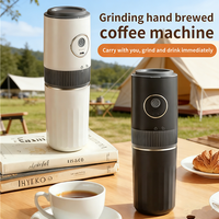 Machine à café tout-en-un portable avec moulin intégré, idéale pour la maison et l'extérieur