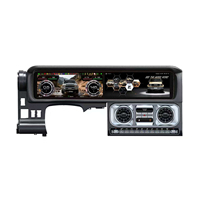 Radio de Coche con Pantalla Táctil Android Dual de 12.3 Pulgadas, Navegación GPS, Reproductor Multimedia Carplay para Toyota FJ 2007-2017