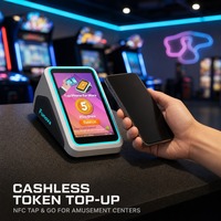 Système de lecteur de cartes RFID pour machines de jeux d'arcade avec lecteur de cartes NFC sans contact pour FEC