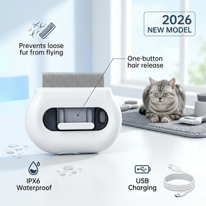 Nuevo Diseño Global 2026: Peine Pulverizador Antipulgas para Mascotas, 300mAh, Material ABS Ecológico, Recargable para Perros y Gatos - Product Image 2