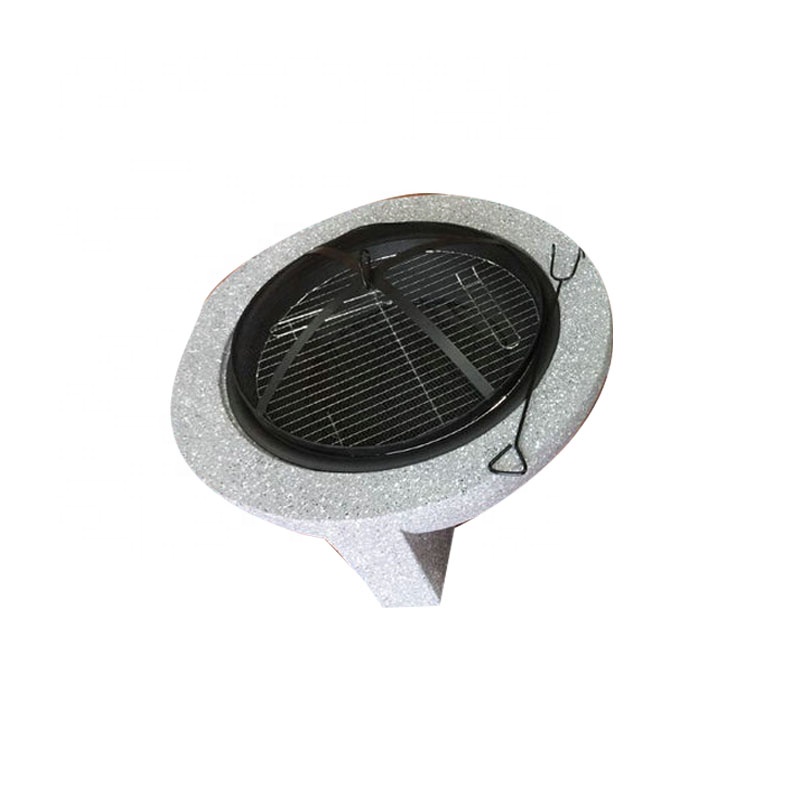 Multifunctional outdoor stone magnesium oxide fire pit garden outdoor backyard barbecue party fire pit table