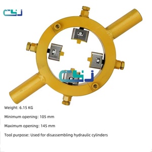 Llave de tamaño mediano universal ajustable para extracción de cilindros hidráulicos de excavadoras y bulldozers, herramienta para tuercas de junta de cilindro hidráulico - Product Image 2