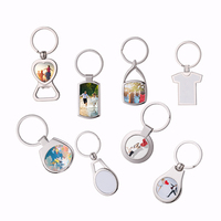Décapsuleur porte-clés vintage en métal vierge pour sublimation, avec logo personnalisé, cadeau promotionnel d'entreprise, vente en gros usine