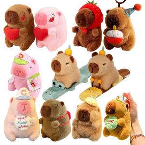 New Stock Kawaii Bear Capibara <b>Stuffed</b> Animal Keychain Cute <b>Soft</b> Plush Peluches <b>Toy</b> for Hamster and Capybara Lovers - Product Image 4