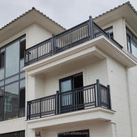 Panneau de balustrade en verre sans cadre de 12 mm en alliage d'aluminium et acier inoxydable pour jardin, centre commercial, villa, rampe d'escalier