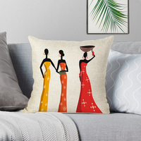 Motif Africain Décoratif Tribus Ethniques Art Décoration Maison Dernier Design Housse de Coussin
