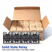 Module de relais statique miniature monophasé scellé à l'époxy 3-32V à 24-480V CA 80A pour usage industriel