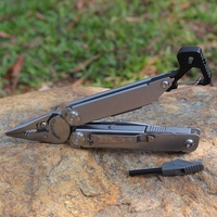Couteau pliant multifonctionnel 25-en-1 pour l'extérieur, usage domestique, camping, survie, multi-outils de poche avec allume-feu et sifflet