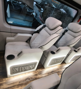 Sièges aérospatiaux de luxe pour <span class=keywords><strong>bus</strong></span> Volvo, Mercedes-Benz, <span class=keywords><strong>Setra</strong></span>, Scania, Van Hool - Matériaux en tissu imperméable/cuir/cuir PU - Sécurité - Product Image 4