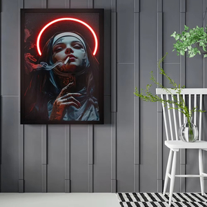 Pintura Personalizable con Iluminación LED, Arte en MDF, Pintura Decorativa para Colgar en la Sala <span class=keywords><strong>de</strong></span> Estar - Product Image 1