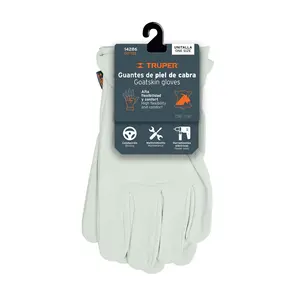 BOX 6 Goatskin <b>gloves</b>, operator <b>type</b>, TRUPER - Product Image 2