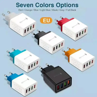 Adaptateur de chargeur mural USB 4 ports 48W avec charge rapide 3.0 et PD3.1, protection OTP/OVP, prise EU/US pour téléphone portable et écouteurs