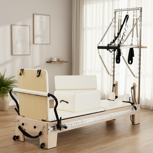 Appareil de Pilates professionnel en bois d'érable, semi-élevé, pour l'entraînement des muscles du tronc, avec demi-<span class=keywords><strong>trapeze</strong></span>, pour salle de sport commerciale - Product Image 1