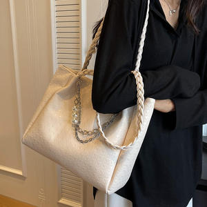 New PU Fashion Zipper Shoulder Bag <b>Handbag</b>, Large Capacity Women's <b>Chain</b> Shoulder Bag - Product Image 6