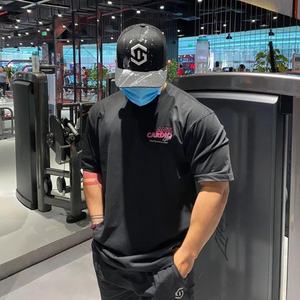 T-shirt en coton décontracté à manches courtes et coupe ample pour homme, idéal pour la gym, le fitness et l'entraînement – Nouvelle collection tendance - Product Image 2