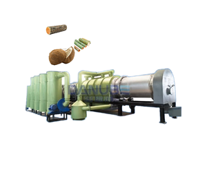 Horno carbonizado de aserrín ahorrador de energía todo el día horno de carbón de barbacoa rotatorio continuo equipo de estufa de carbonización de cáscara de coco - Product Image 1