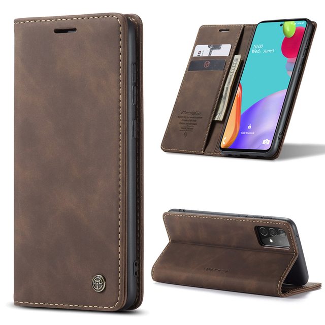 S26 Ultra CaseMe Magnetic Flip Leather Phone Case for Samsung Galaxy A26 A56 A37 A57 Business Wallet Card PU Leather Cover S25