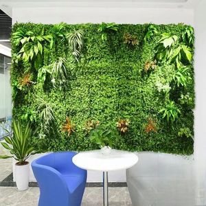 कृत्रिम हरी दीवार कृत्रिम बॉक्वुड हेज फॉक्स पौधे घास की दीवार - Product Image 4