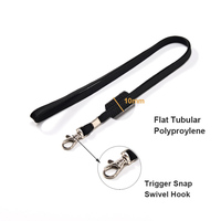 Lanière de cou en polyester multicolore personnalisable pour porte-badge, porte-clés et support de téléphone portable, avec mousqueton à déclenchement, durable, vente en gros