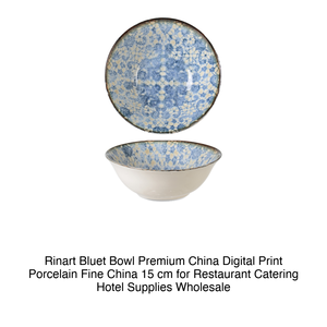 Bluet Bowl Ø 15 cm Premium Fine China <b>Digital</b> Print Rinart Porcelain - Product Image 2
