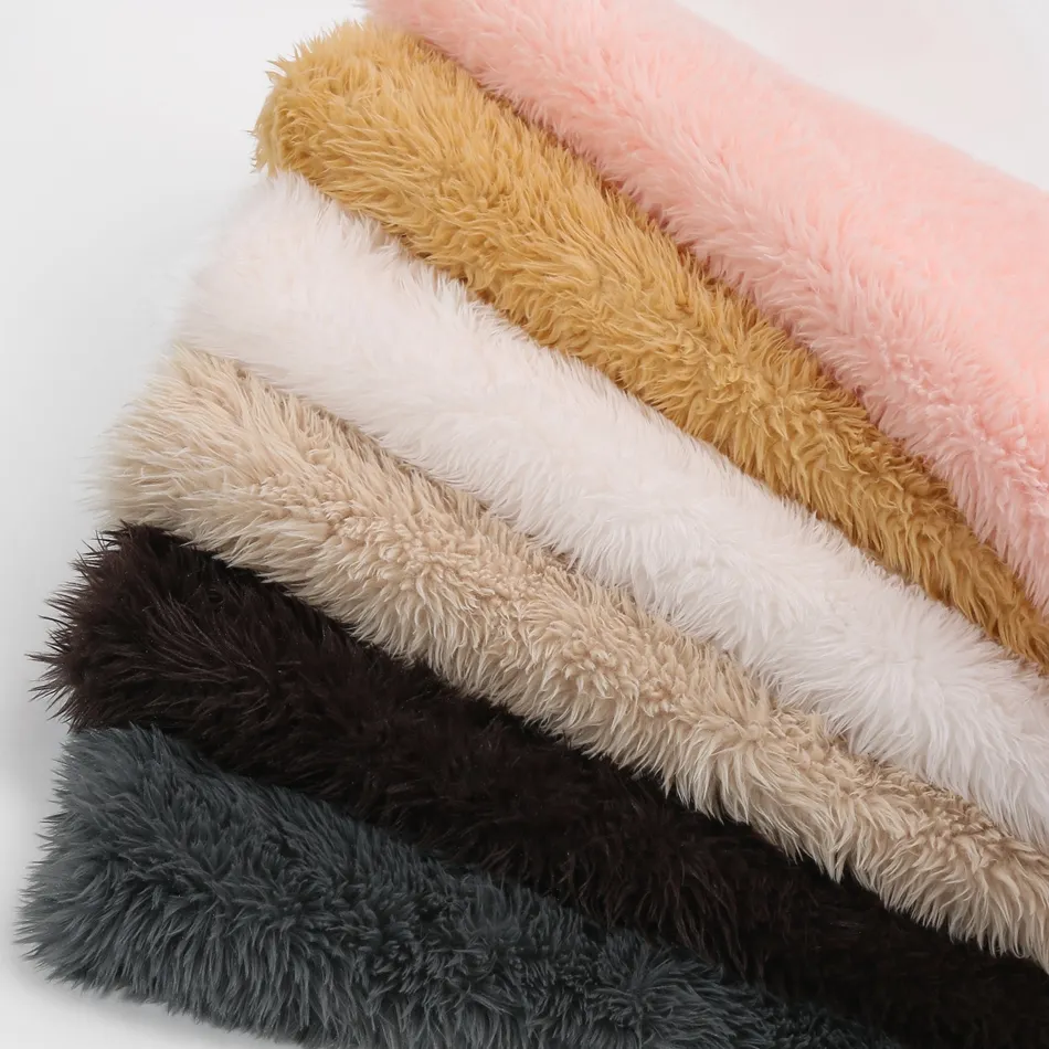 165cm 35mm 700g/m Luxury Super Softly Rabbit Faux Fur Fabric For Garment Carpets Home Textile Faux Fur