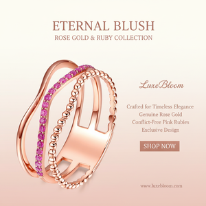 Anillo de Oro Rosa de 18K con Rubí Natural de UM Jewelry, Diseño Único, Pulido Exquisito, Venta al por Mayor para Unisex/Hombres/Mujeres, Regalo de Aniversario - Product Image 3