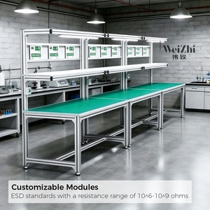 Weizhi Vendita Diretta dalla Fabbrica Banco da Lavoro per Assemblaggio Tavolo da Lavoro Arredo per Laboratorio Tavolo di Ispezione con Luce - Product Image 4