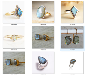 925 Sterling Silver Handmade <b>Ring</b> with Oval <b>Labradorite</b> Gemstone Rhodium Plated Wedding Jewelry - Product Image 5