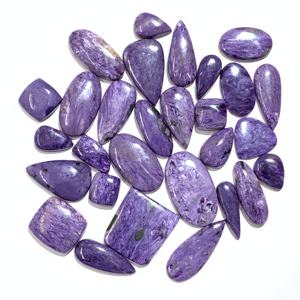 พลอยชาร์ไรต์ธรรมชาติทรงหลวมได้รับการรับรองจาก IGI ทรงผสมทรงหลวมทำเครื่องประดับขนาด9mm-20mm3mm - Product Image 3