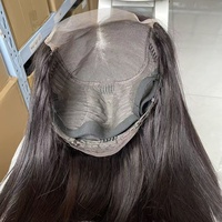 Cheveux naturels brésiliens Remy noirs en gros, lisses comme de la soie 6x6, brun clair pour perruques bob avec closure en dentelle, ligne de cheveux naturelle