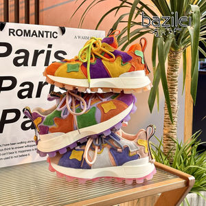 Scarpe da papà nuove da donna primavera autunno Versatile suola spessa Forrest scarpe sportive Casual da corsa - Product Image 3