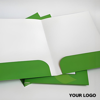 Dossier de présentation A4 en carton imperméable personnalisé par le fabricant avec pochette pour documents et emplacement pour cartes de visite
