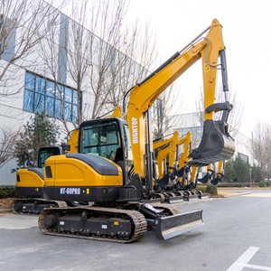 Nouvelle grande excavatrice sur chenilles de 6 tonnes HT65 avec marteau et godet pour la construction - Product Image 2