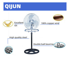 Ventilateur sur pied 3-en-1 de 16/18 pouces avec 3 pales en fer et commande mécanique pour hôtels et foyers – Mexique, Amérique du Sud - Product Image 5