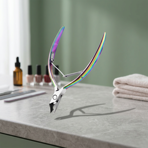 Kit de manucure et pédicure professionnel OEM en acier inoxydable, style carte avec logo personnalisé, coupe-ongles courbé pour bébé - Product Image 2