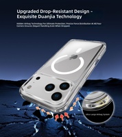 Casing Transparan Akrilik TPU Magnetik 2.5MM Berkualitas Tinggi untuk iPhone 18 17 Pro Max Generasi Baru