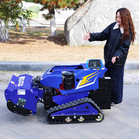 Tondeuse débroussailleuse à fléaux télécommandée automotrice diesel 4 temps AWY-800S/1000S/1200S pour pentes et terrains en pente