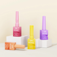 Flacon carré de vernis à ongles en gel de 10 ml, électroplaqué, vide, pour gel UV, emballage cosmétique