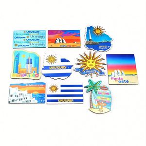 Custom Logo Promotional Tourist Souvenir Gift Refrigerator Decorations Magnet Aluminium Foil <b>Fridge</b> Magnets - Product Image 2