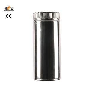 Accessoires de cheminée en acier inoxydable double paroi isolé de haute qualité ECO, poli miroir/revêtement noir, pour poêle 5+ - Product Image 5