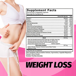 Capsules de perte de poids ODM OEM avec vitamine C, soutien au métabolisme et contrôle de l'appétit, capsules de perte de poids à la thiamine - Product Image 3