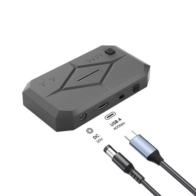 10Gbps Dual Agreement M2 NVMe SATA SSD HDD Enclosure With Type USB C 3.2 8TB Clone POWER Offline 2.5 SATA SSD Enclosure